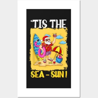 Tis the Sea-Sun Christmas in July 2 Posters and Art